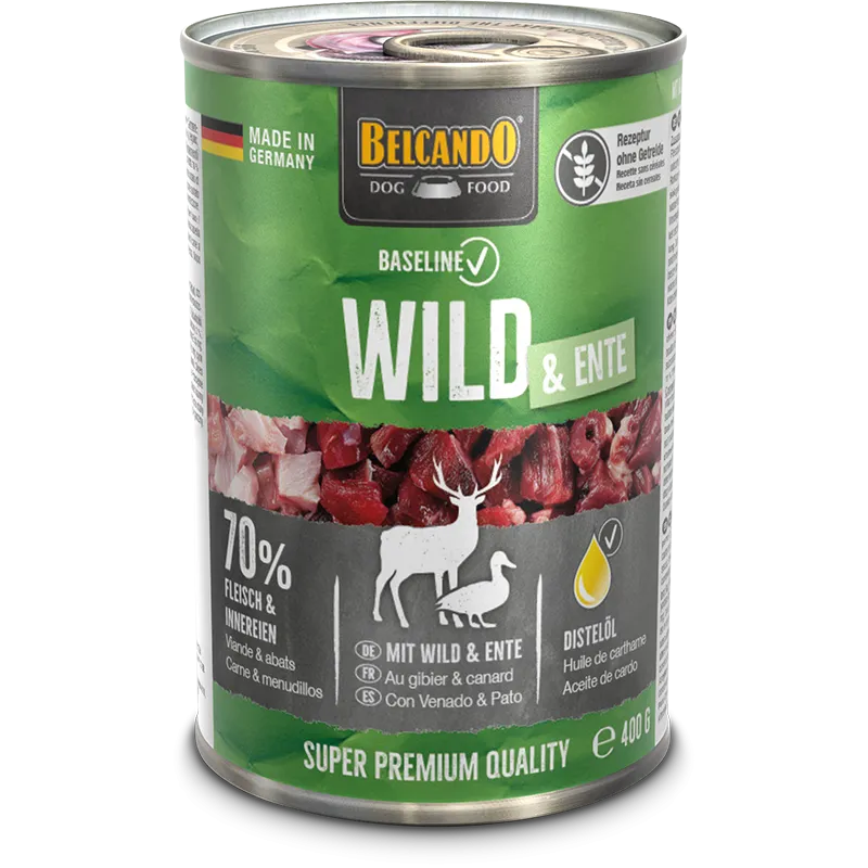 Belcando Venison & Duck 400g בלקנדו שימורים מצייד וברווז 400 גר