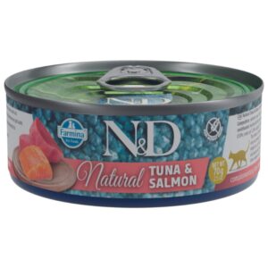 N&D (Farmina) שימורי מעדן טונה וסלמון חתול
