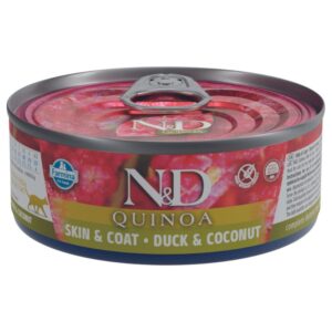 N&D Quinoa (Farmina) מעדן ברווז קוקוס וקינואה לעור ופרווה לחתול