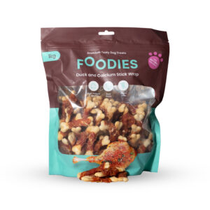 FOODIES Duck and Calcium Stick Wrap 1kg Фудис крученое мясо утки на кальциевой кости 1кг