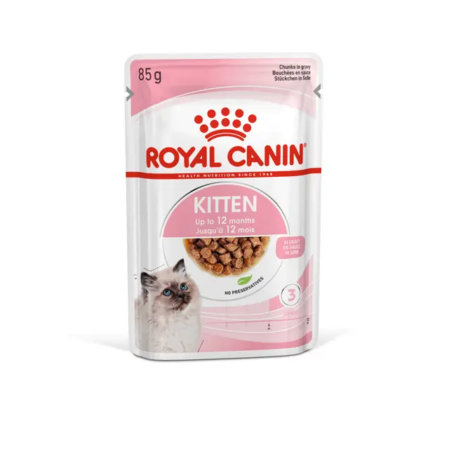 Royal Canin Kitten in gravy Консервы для котят в кусочки в соусе