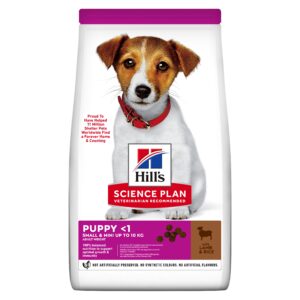 Hill's Dog Small & Mini Puppy with Lamb & Rice 3 kg הילס לגורי כלבים מגזע קטן עם כבש ואורז 3 קג